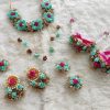 pink lower jewelry, bride flower jewelry, bridal flower jewelry, simple bridal jewelry, elegant bridal jewelry, flower jewelry for mehandi, flower jewelry for haldi, mehandi favors, mehandi jewelry, haldi jewelry, haldi jewelry for bride sister, mehandi jewelry for sister, latest flower jewelry, latest flower jewellery, flower jewelery designs, designer flower jewelry, latest flower jewelry designs