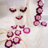 pink flower jewelry, bride flower jewelry, bridal flower jewelry, simple bridal jewelry, elegant bridal jewelry, flower jewelry for mehandi, flower jewelry for haldi, mehandi favors, mehandi jewelry, haldi jewelry, haldi jewelry for bride sister, mehandi jewelry for sister, latest flower jewelry, latest flower jewellery, flower jewelery designs, designer flower jewelry, latest flower jewelry designs, orange flower jewelry, white flower jewelry,
