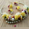pink lower jewelry, bride flower jewelry, bridal flower jewelry, simple bridal jewelry, elegant bridal jewelry, flower jewelry for mehandi, flower jewelry for haldi, mehandi favors, mehandi jewelry, haldi jewelry, haldi jewelry for bride sister, mehandi jewelry for sister, latest flower jewelry, latest flower jewellery, flower jewelery designs, designer flower jewelry, latest flower jewelry designs, orange flower jewelry, white flower jewelry,