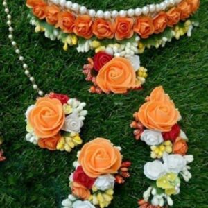 pink lower jewelry, bride flower jewelry, bridal flower jewelry, simple bridal jewelry, elegant bridal jewelry, flower jewelry for mehandi, flower jewelry for haldi, mehandi favors, mehandi jewelry, haldi jewelry, haldi jewelry for bride sister, mehandi jewelry for sister, latest flower jewelry, latest flower jewellery, flower jewelery designs, designer flower jewelry, latest flower jewelry designs, orange flower jewelry, white flower jewelry,