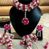pink flower jewelry, bride flower jewelry, bridal flower jewelry, simple bridal jewelry, elegant bridal jewelry, flower jewelry for mehandi, flower jewelry for haldi, mehandi favors, mehandi jewelry, haldi jewelry, haldi jewelry for bride sister, mehandi jewelry for sister, latest flower jewelry, latest flower jewellery, flower jewelery designs, designer flower jewelry, latest flower jewelry designs, orange flower jewelry, white flower jewelry,